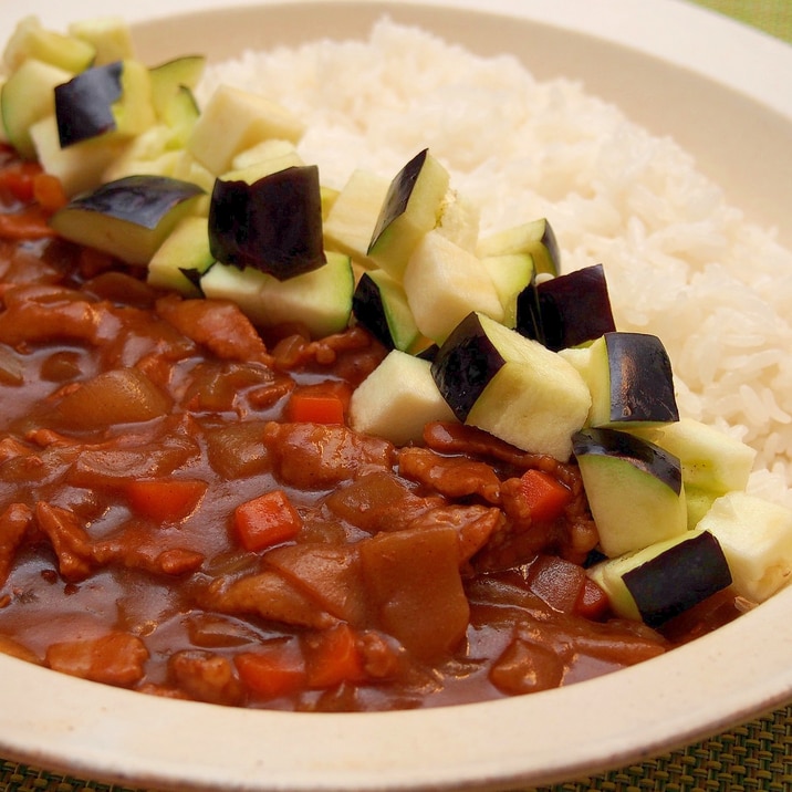 30分で完成!水なすを食べるカレー